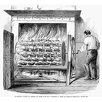 Cooking 1859 Nfifty-Six Geese Are Roasted At Once For The Inmates At The Old MenS Hospital In Norwich England Wood Engraving English 1859 Poster Print by (18 x 24)