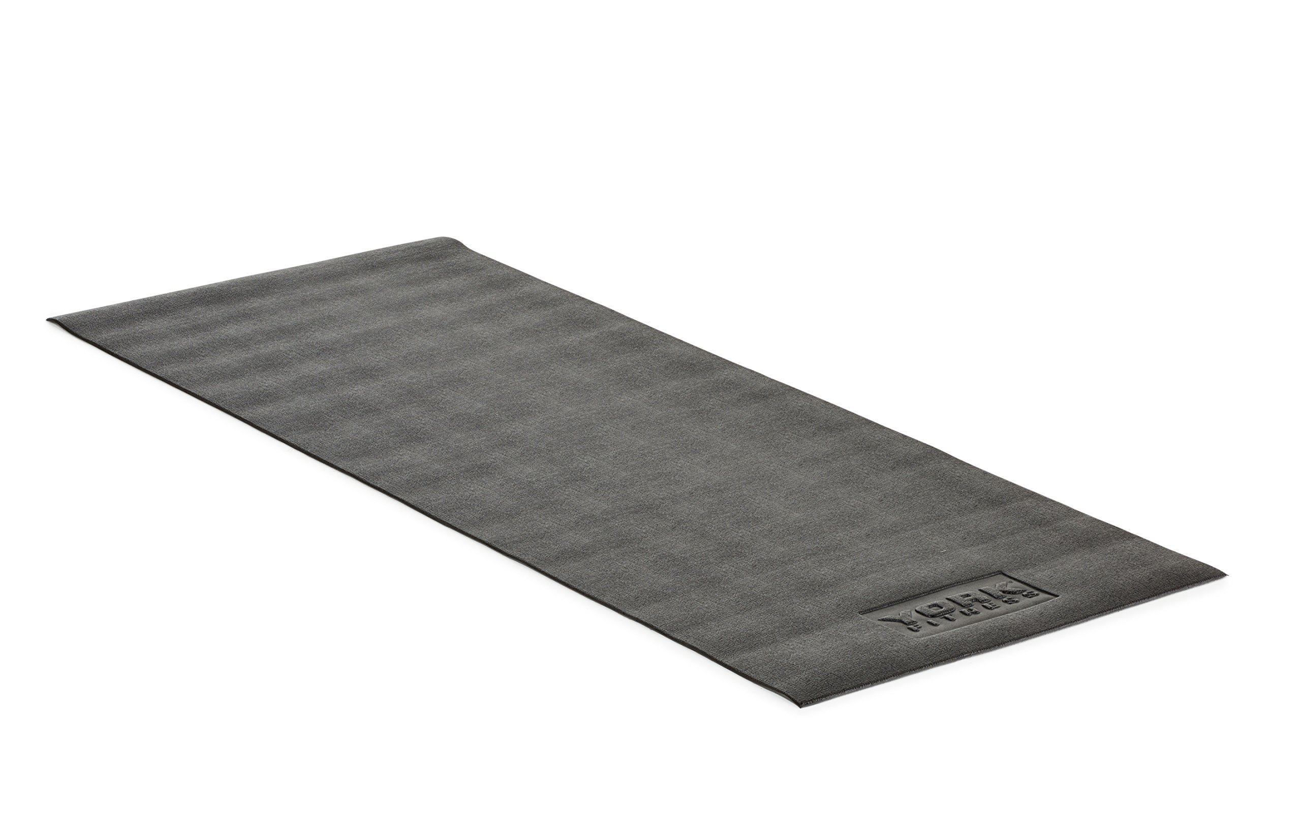 York Fitness Equipment and Exercise Mat - Non-slip Rubber Gymnastic mats,Exercise Camping Mats – For Yoga, Treadmills, Benches, Cycles, Rowers and Cross Trainers – Large – 182cm/76cm