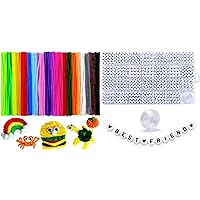1400pcs Letter Beads+200pcs Pipe Cleaners, Arts and Crafts, Jewelry Making.