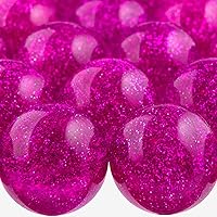 Entervending Bouncy Balls - Party Favors and Gifts - Rubber Balls for Kids - Purple Glitter Bouncy Balls - 25 Pcs Large Bouncy Balls 45mm - Vending Machine Toys - Goodie Bag Fillers