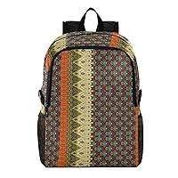 ALAZA Boho Colorful Flowers and Stylish Floral Packable Travel Camping Backpack Daypack