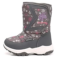 Kids Boys Girls Snow Boots, Outdoor Warm Insulated Winter Boot for Toddler/Little Kid