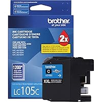 Brother Printer LC105C Super High Yield Cartridge Ink, Cyan