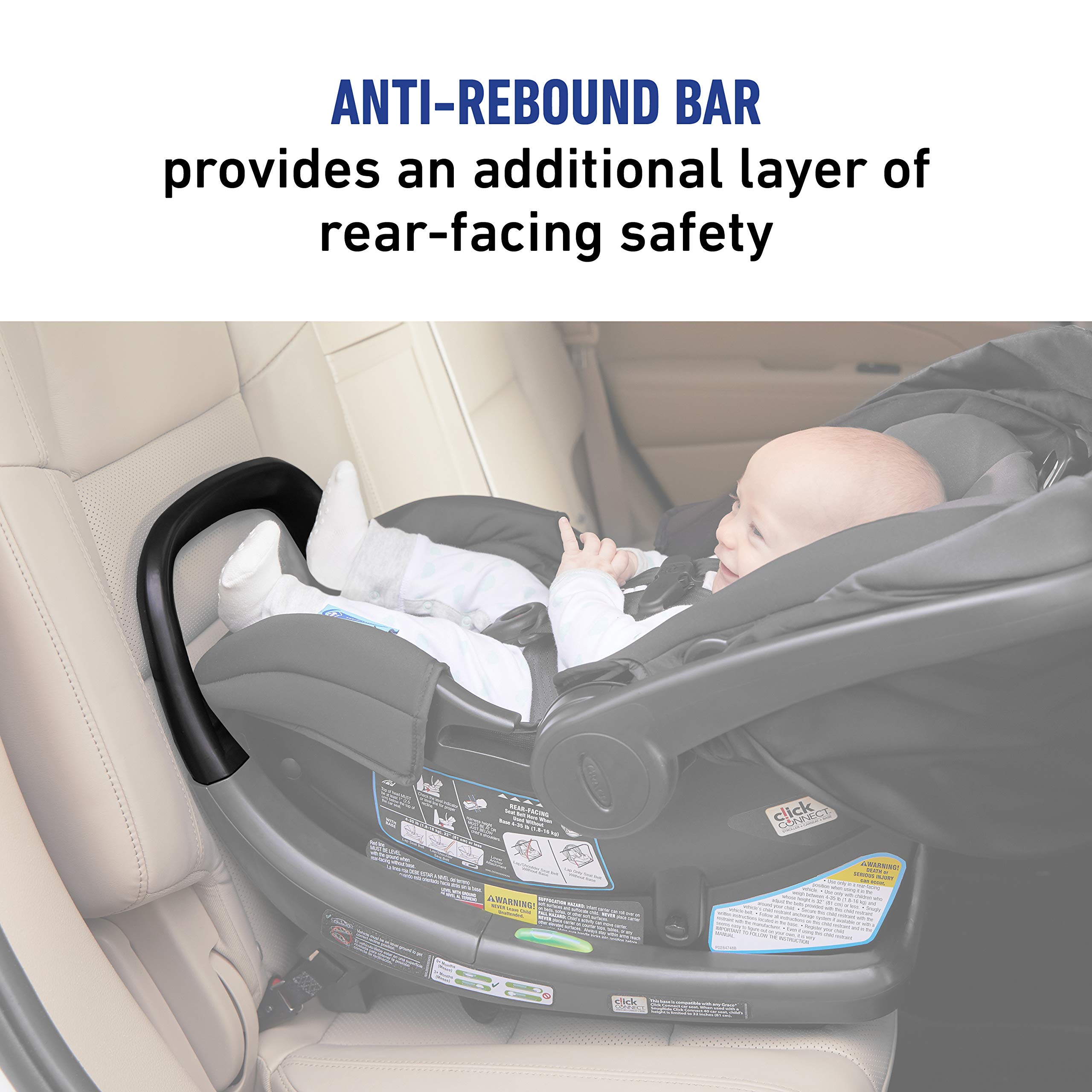 Graco SnugFit 35 LX Infant Car Seat | Baby Car Seat with Anti Rebound Bar, Pierce
