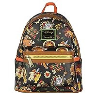 Loungefly Disney Lion King Multi-Character Tribal Patterns Allover Print Mini Backpack