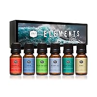 P&J Trading Fragrance Oil Elements Set | Campfire, Night Air, Ocean Breeze, Dirt, Rain, Fresh Cut Grass Candle Scents for Candle Making, Freshie Scents, Soap Making Supplies