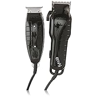 Andis Stylist Combo Envy Clipper + T-Outliner Trimmer Black Combo Haircut Kit 66280 Andis Stylist Combo Envy Clipper + T-Outliner Trimmer Black Combo Haircut Kit 66280