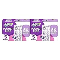 Swiffer PowerMop Multi-Surface Mopping Pad Refills for Floor Cleaning, 10 Count