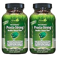 Irwin Naturals Prosta-Strong - Prostate Health Support with Saw Palmetto, Lycopene, Pumpkin Seed & More - 90 Liquid Softgels (Pack of 2)