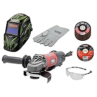 Lincoln Electric K5594-2 11 Amp Angle Grinder Helmet Kit with Accessories