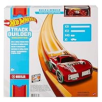 Track Builder Car & Mega Track Pack, 87 Component Parts for 40-ft of Track & 1:64 Scale Toy Car (Amazon Exclusive)