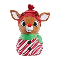 Rudolph the Red-nosed Reindeer 12-inch Weighted Plush Stuffed Animal, Super Soft Fabric