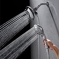 Shower Heads with Handheld Spray Combo: 7.2