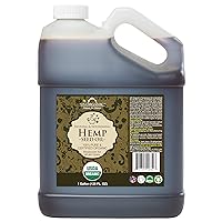 Hemp Seed Oil, Certified Organic, Pure & Natural, Cold Pressed Virgin, Unrefined, Size for DIY and small manufacturers (128 oz (1 Gallon))