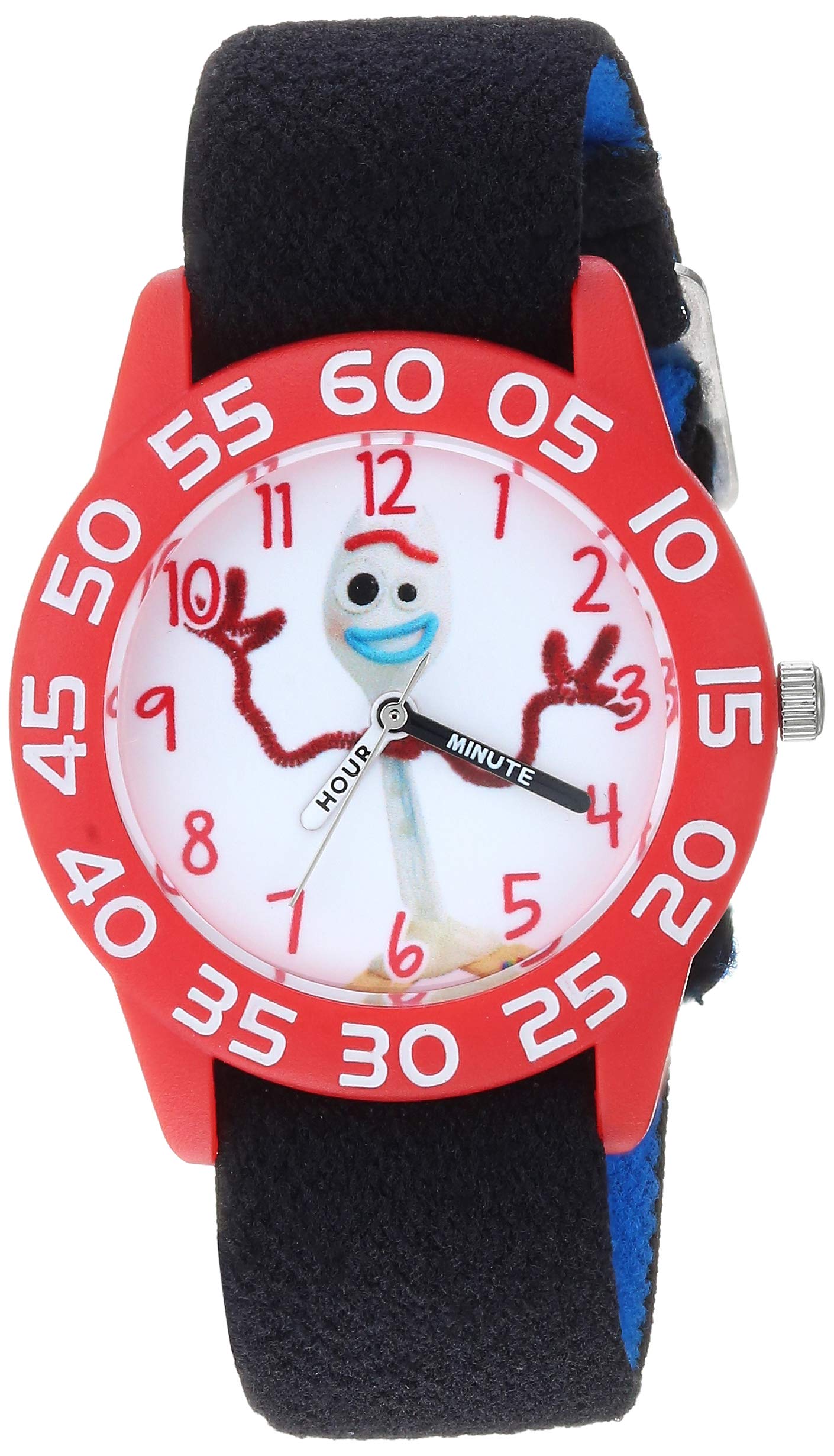 Disney Toy Story Kids' Plastic Time Teacher Analog Quartz Nylon Strap Watch