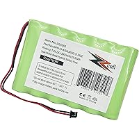 ZZcell® Battery Replacement for DSC Impassa SCW9057 Control Panel, 6PH-H-4/3A3600-S-D22 Alarm System 7.2V 3600mAh (Note: Check Part No. Before Purchase) Battery Will Fully Charge Once Installed.