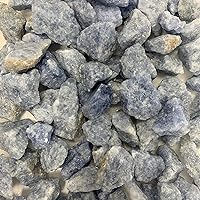 3 Lbs of Bulk Rough Blue Calcite Stone - Large Natural Rough Stone and Crystals for Tumbling