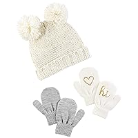 Simple Joys by Carter's Baby Girls' Hat and Mitten Set