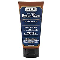 Wahl Beard Wash Face Exfoliator with Essential Oils for Moisturizing Skin Beard Hair – Manuka Oil, Meadowfoam Seed Oil, Clove Oil, Moringa Oil, and More - Model 805601