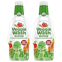 Veggie Wash Organic Fruit & Vegetable Wash, Certified Organic Produce Wash and Cleaner, 32-Fluid Ounce, Pack of 2