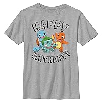 Fifth Sun Kids' Pokemon Starter Party Boys Short Sleeve Tee Shirt