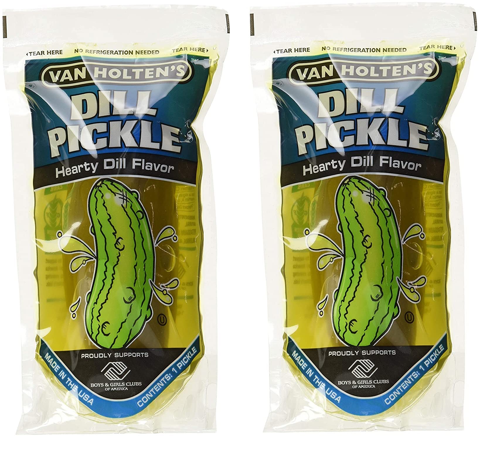 Van Holten's - Pickle-In-A-Pouch Jumbo Dill Pickles - 12 Pack … (24)