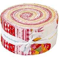 My Mind's Eye Picnic Florals Rolie Polie 40 2.5-inch Strips Jelly Roll Riley Blake RP-14610-40