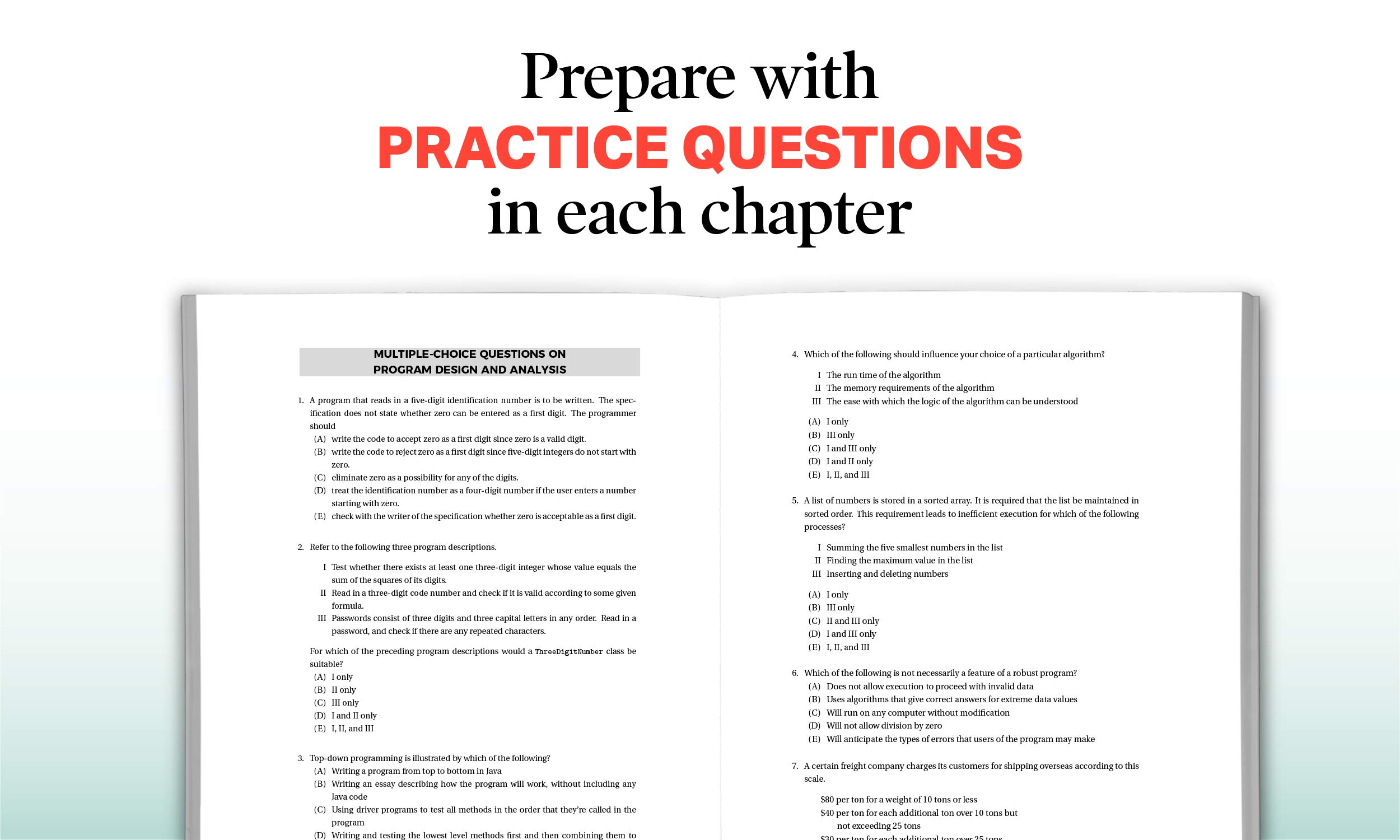AP Computer Science A: With 6 Practice Tests (Barron's Test Prep)