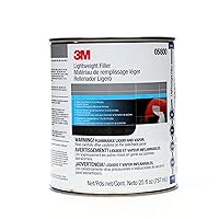 3M Lightweight Body Filler, 05800, 1 qt , White