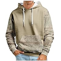 Men's Pullover Hoodies Autumn Large Hooded Digital Printed Sweater New Basic Christmas Sweater Funny, M-5XL