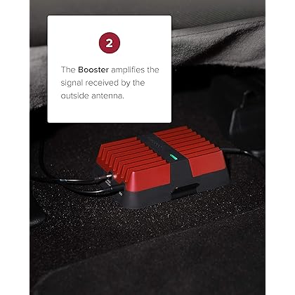 weBoost Drive Reach - Vehicle Cell Phone Signal Booster | 5G & 4G LTE | Magnetic Roof Antenna | Boosts All U.S. Carriers - Verizon, AT&T, T-Mobile | Made in the U.S. | FCC Approved (model 470154)