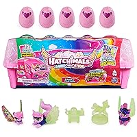 CollEGGtibles, Rainbow-cation Wolf Family Carton with Surprise Playset, 10 Characters, 2 Accessories, Kids Toys for Girls