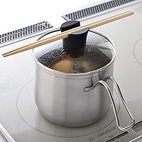 Ernest A-77839 Multi-Pot, Single Handled Pot, Induction Compatible, 5.5 inches (14 cm), 2.1 L; 8 Ways (Cook/Simmer/Boil/Fry/Fry/Mix/Store/Kettle/Milk Pan, Fry Food, Hot Pot, Rice