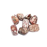 Jet New Authentic Leopard Skin Tumbled Stone (ONE Piece) Attractive Genuine Approx 20-30 Grams Energized Stones (Leopard's Skin Jasper)