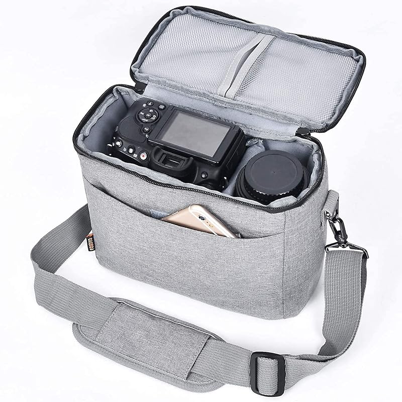 Andoer DSLR Camera Shoulder Bag, Cuboid-Shaped Portable Fashion Polyester Camera  Case for Canon Nikon Sony FujiFilm Olympus Panasonic (Brown): Amazon.co.uk:  Electronics & Photo