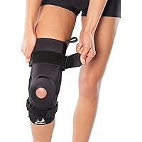 BIOSKIN Hinged Knee Brace - Compression Knee Sleeve with Hinge for ACL, MCL, Meniscus & General Knee Pain (Small)