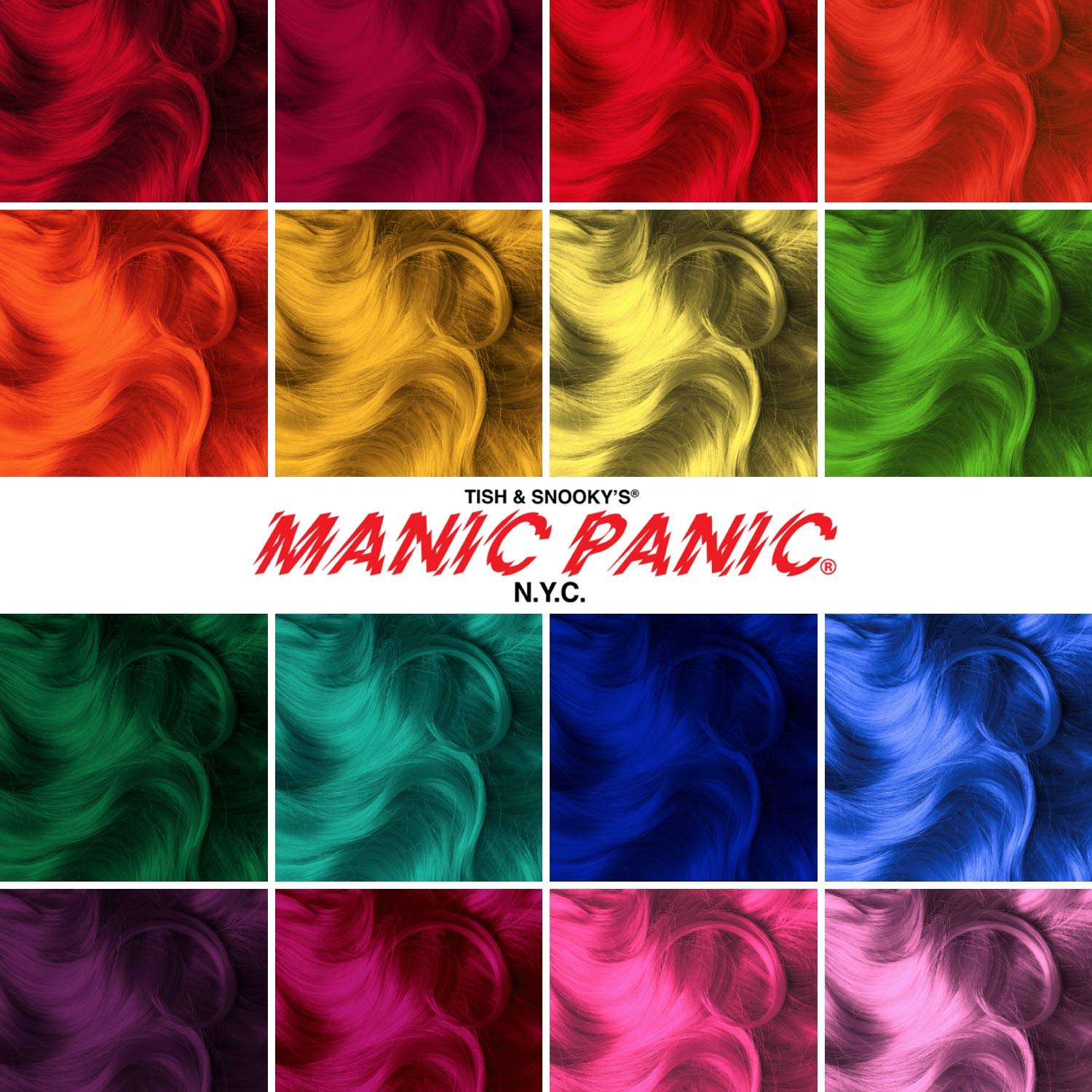 MANIC PANIC Cotton Candy Pink Hair Dye - Classic High Voltage - Semi Permanent Neon Bright Cool Toned Pink Hair Color - Glows Under Black Light - Vegan, PPD & Ammonia Free (4oz)