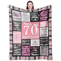 70th Birthday Gifts for Women, 70th Birthday Decorations for Women, Gifts for A 70th Birthday, Happy 70th Birthday Gifts for 70 Year Old Woman, 1954 Birthday Gifts for Women Blanket 60”X50”