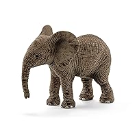 Schleich Wild Life, Animal Figurine, Animal Toys for Boys and Girls 3-8 years old, African Elephant Calf, Ages 3+
