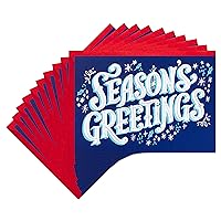 Hallmark Holiday Cards, Season's Greetings (10 Cards with Envelopes)