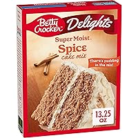 Betty Crocker Delights Super Moist Spice Cake Mix, 13.25 oz. (Pack of 12)