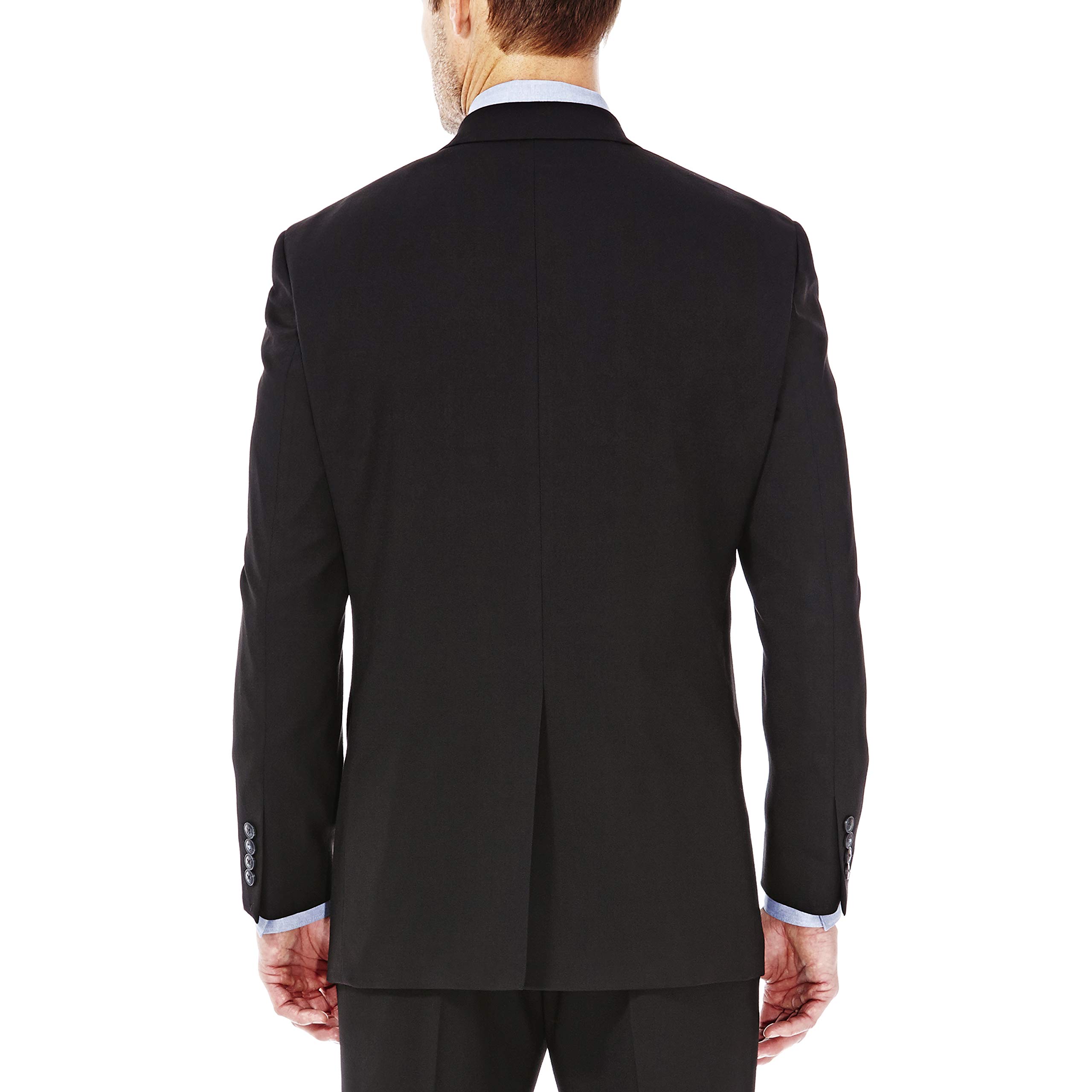 Haggar Men's Premium Stretch Classic Fit Suit Separates-Pants, Black-Jacket, 50 Regular