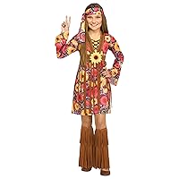 Fun World Childrens Flower Power Hippie Child CostumeCostume