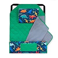 Wildkin Modern Nap Mat with Reusable Pillow for Boys & Girls, Ideal for Elementary Sleepovers, Made with Soft Cotton Blend Materials with Elastic Corner Straps - Nap Mat for Kids