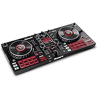 Numark Mixtrack Platinum FX - DJ Controller For Serato DJ with 4 Deck Control, DJ Mixer, Built-in Audio Interface, Jog Wheel Displays and FX Paddles
