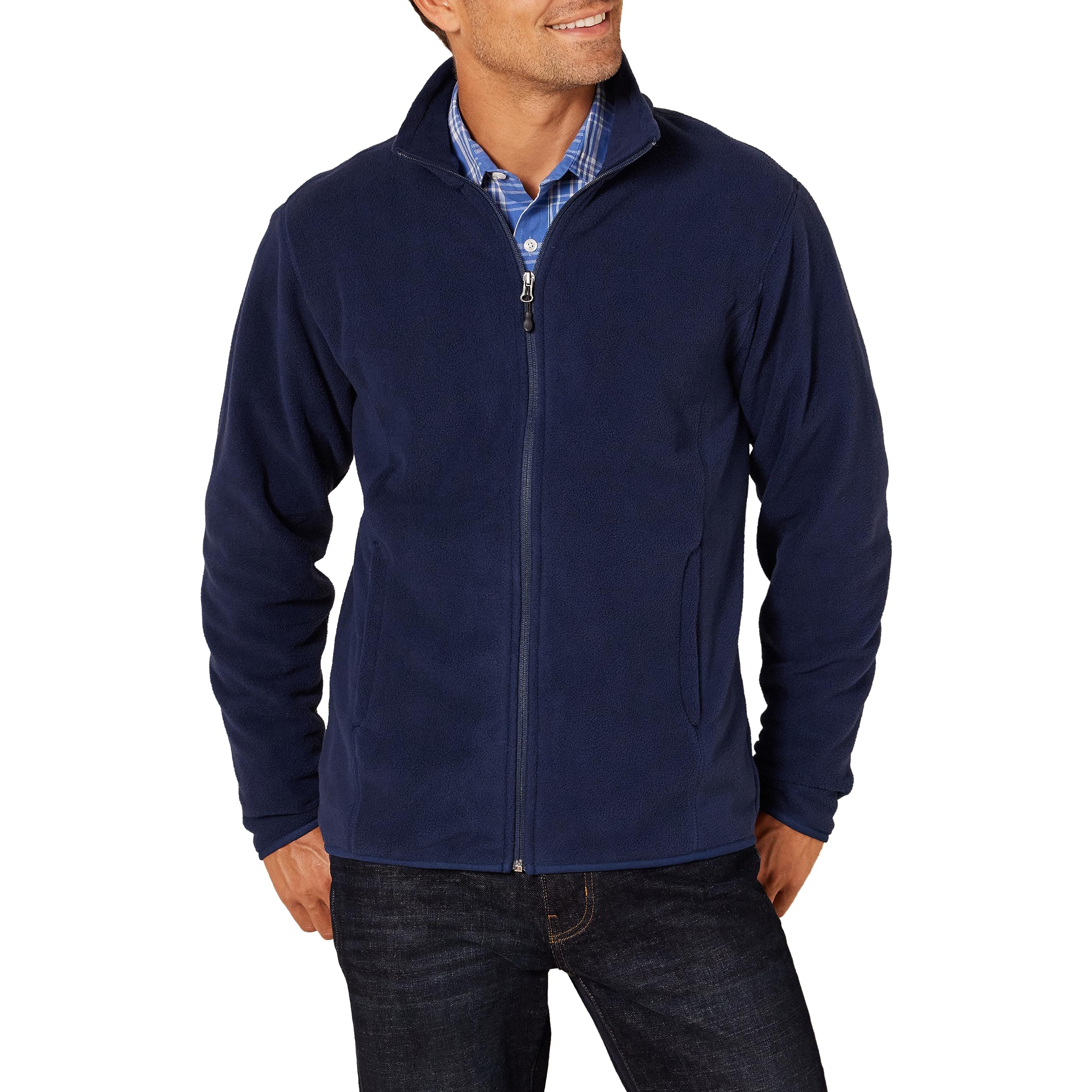 Essentials Men's Full-Zip Polar Fleece Jacket (Available in Big & Tall)