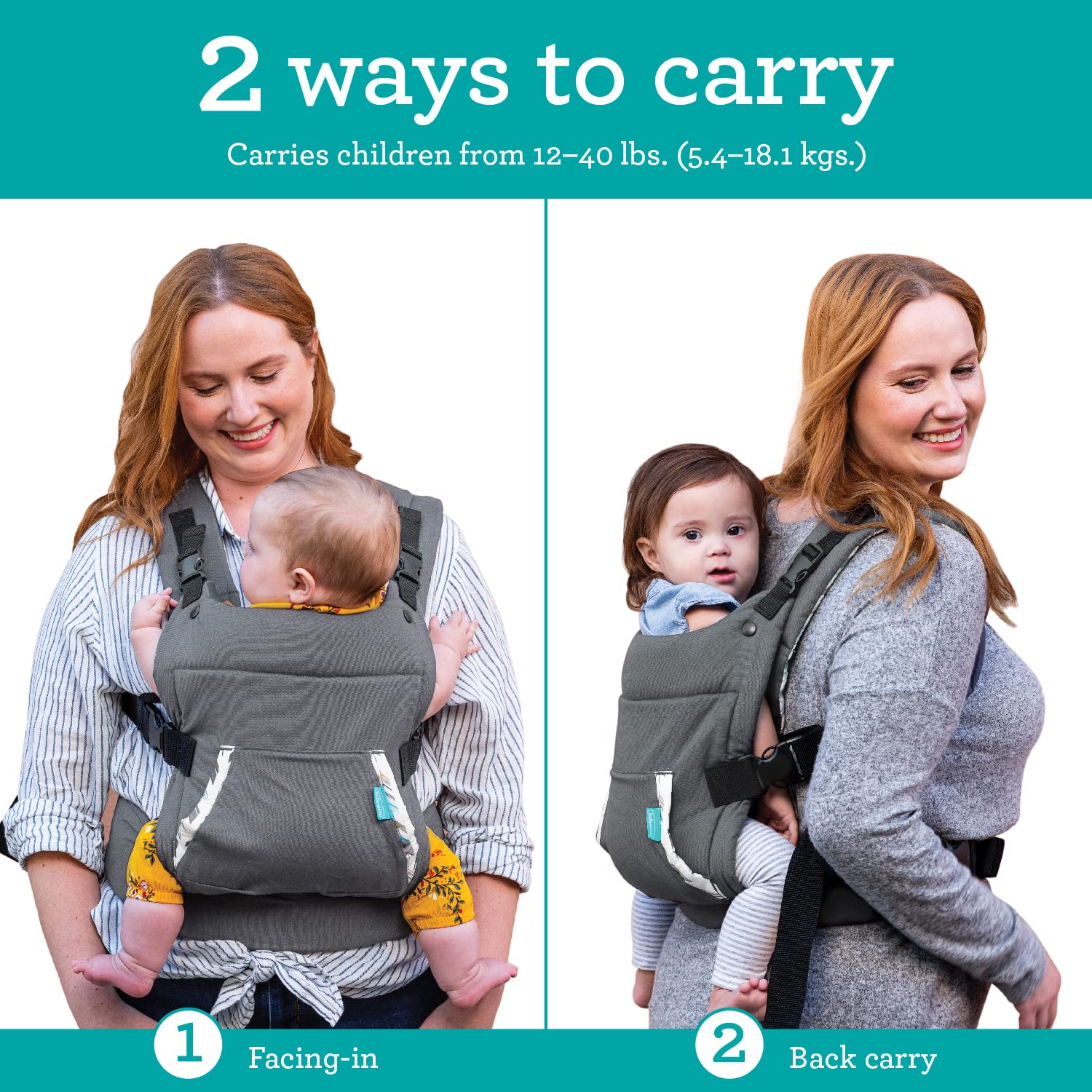 Infantino Cuddle Up Carrier - Ergonomic Fox-Themed face-in Front Carry and Back Carry with Removable Character Hood for Infants and Toddlers 12-40 lbs