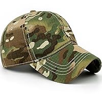 Mens Camo Baseball Hats with American Flag Buckle USA Tactical Operator Patriotic Cap US Army Military OCP Ball Hat