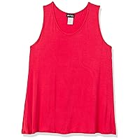 Star Vixen Women's Petite Sleeveless U-Neck Easy Fit Pullover Smooth Knit Top