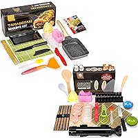FUNGYAND Sushi Making Kit with Tamagoyaki Pan Set, Professional Sushi Set Perfect DIY Sushi Gift Deluxe Complete Tamagoyaki Cookware Set